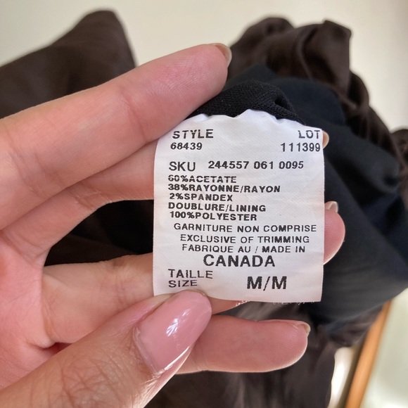 Le Château Brown Cocktail Dress Size M - Picture 4 of 4